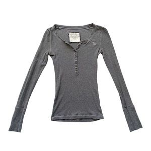 *sold* a&f henley shirt